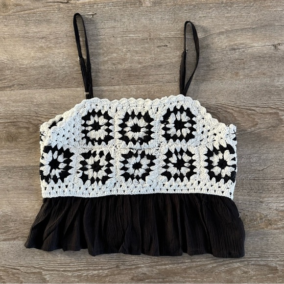 Rebellion Again Crocheted Tank Top - Picture 1 of 6